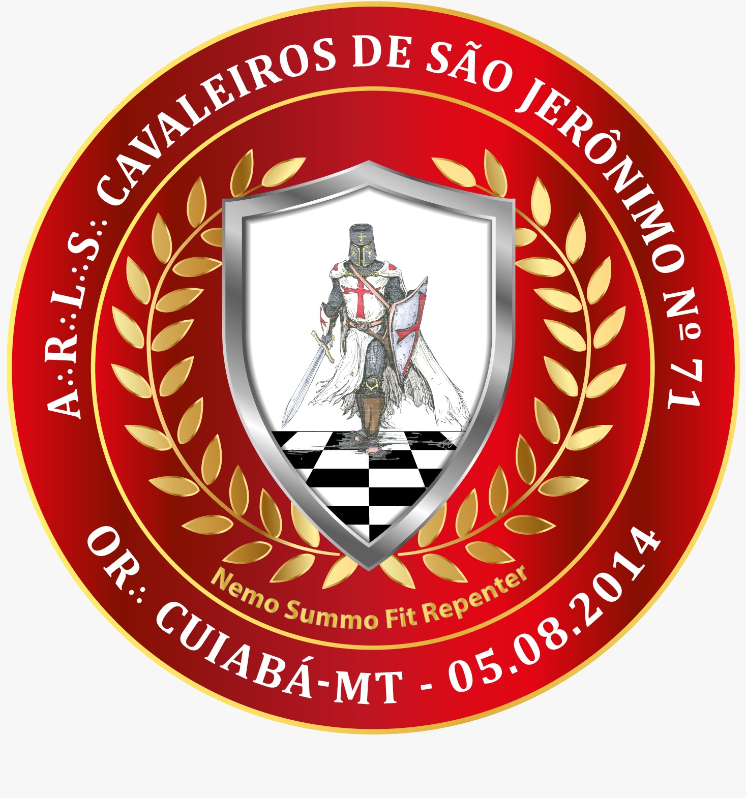 Logo A∴R∴L∴S∴ Cavaleiros de São Jerônimo Nº 71